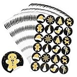 600 Stück Aufkleber Weihnachten, 8 Stile Sticker Weihnachten, 3,5 cm Rund Weihnachtsaufkleber Selbstklebend, Weihnachtssticker Etiketten für Scrapbooking Grußkarten Geschenke Deko