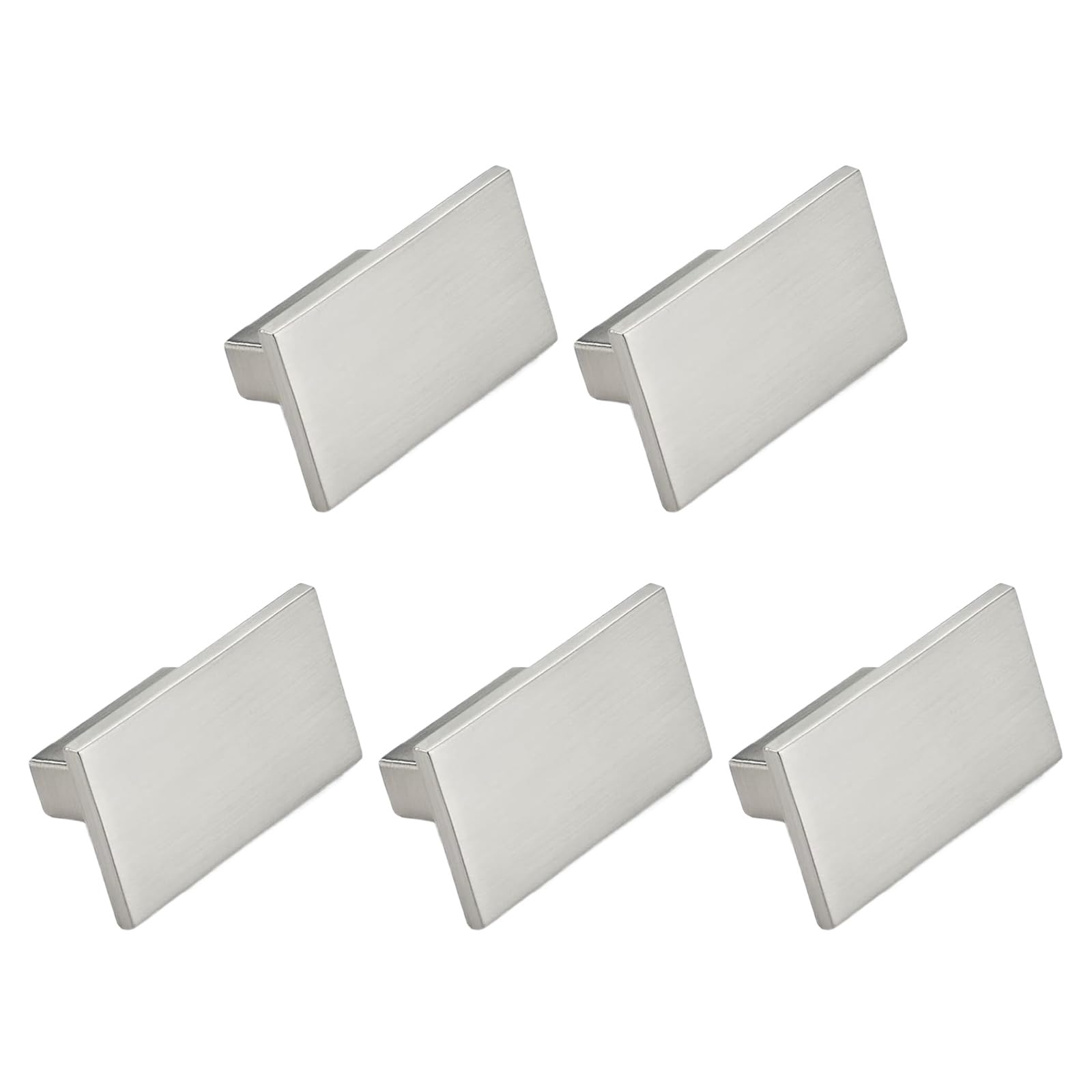 Zbiianxer Silver 5Lots Sophisticated Drawer Pulls Kitchen Cupboard Handles Bathroom Enhancement Home Improvement Hardware