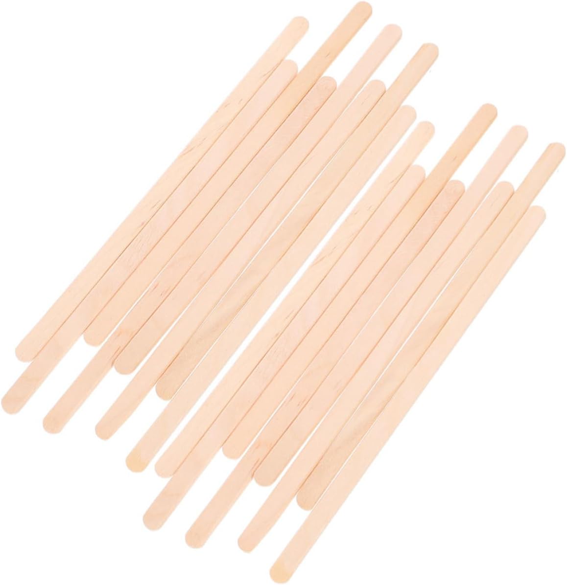 500pcs Individually Wrapped Wooden Stir Sticks Disposable Coffee Mixer Stirrers Natural Material for Coffee Juice Cocktail Mixing and Hot Dog Use