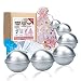 Bath Bomb Mold Set 60 Pcs - 12 Pieces 3 Size DIY Mould, Spoons,Warp Bags, Gift Bags and Rubber Band Set for Crafting Your own Fizzles by SWISSELITE