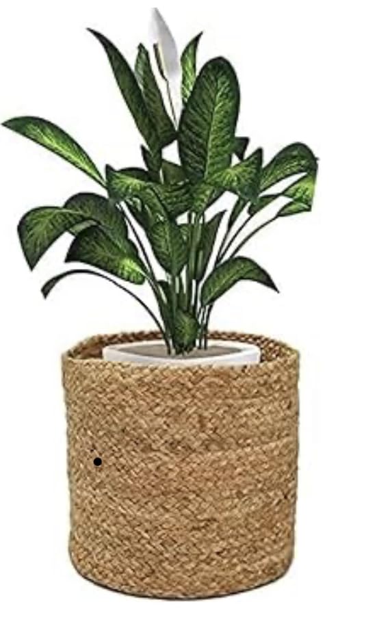 UR Home Jute Storage Baskets for Organizer - Jute Plant Basket for Planter - Planter Baskets for Home Balcony Garden (20x20 cm) (B0B53XYSQH) Amazon Price History, Amazon Price Tracker