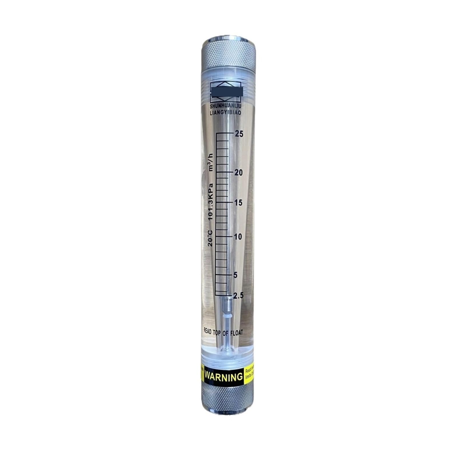VKvmNYlxx LZM-15G Series Tubular Flowmeter for Water/Liquid/H2O with Stainless Steel Male/Female Connection 1/2" BSPT or NPT Thread.(0.6GPM 0.21-2.1LPM)