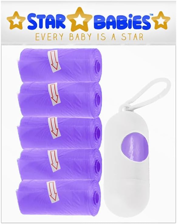 Star Babies Pack Of 5 Scented Bag Lavender, White Dispenser, Pack Of 1