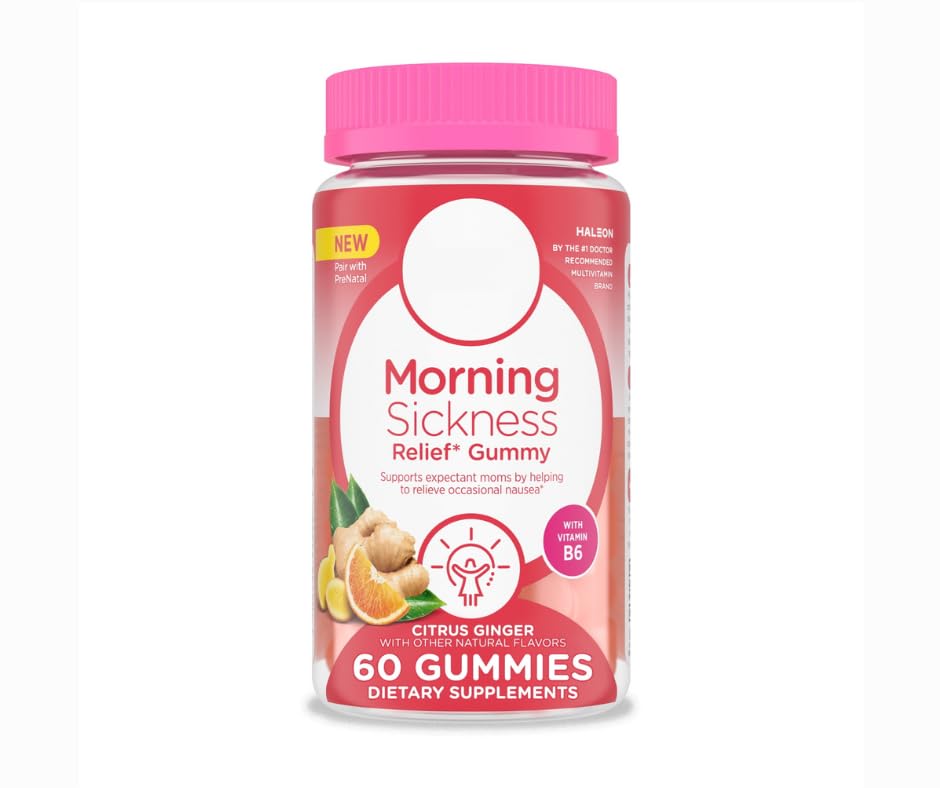 SEDLAV Prenatal Vitamin Gummies for Morning Sickness Relief Citrus Ginger Flavor 60 Count Sticker
