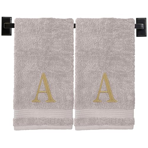 Custom Luxury Towels Beige Hand Towels for Bathroom with Monogram