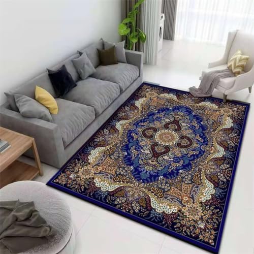 Alfombras salon modernas baratas para dormitorios y sofas azul 2