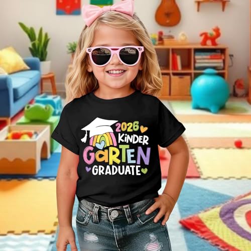 Image of Kindergarten Graduation Shirt for Girl: Last Day of School Shirt Kids 2026 Preschool Graduation Gift Tee Top