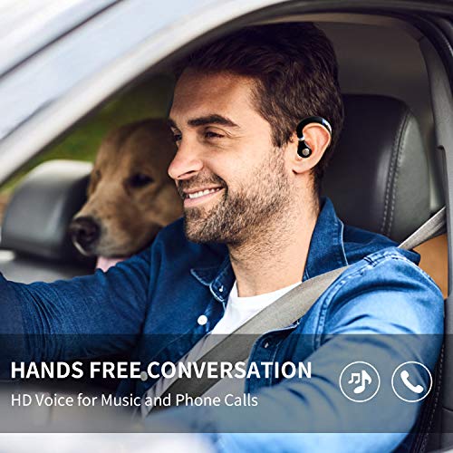 Fimitech Bluetooth Headset, Wireless Earpiece V5.0 Bluetooth Earpiece Ultralight Hands Free For Business/Office/Driving/Sporting #TOP5