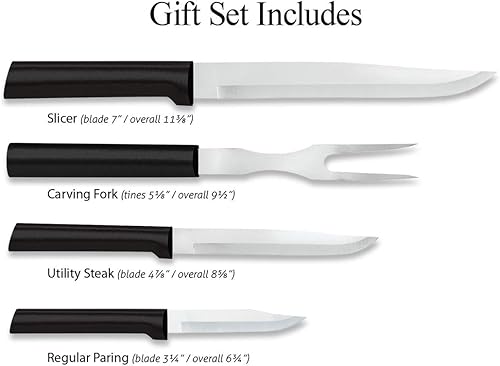 Miniatura 2 de Rada Cubiertos Prepare Then Carve Carve Set de regalo de cuchillo de tallar - Cuchillas de acero inoxidable con asas de resina de acero inoxidable