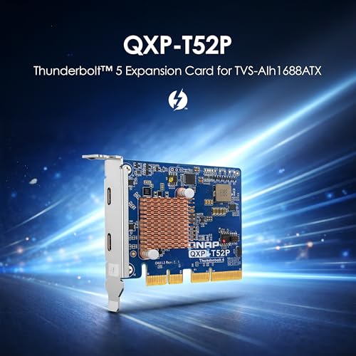 Image of QNAP Thunderbolt 5 Dual Ports Expansion Card, PCIe Gen4 x4 (QXP-T52P)