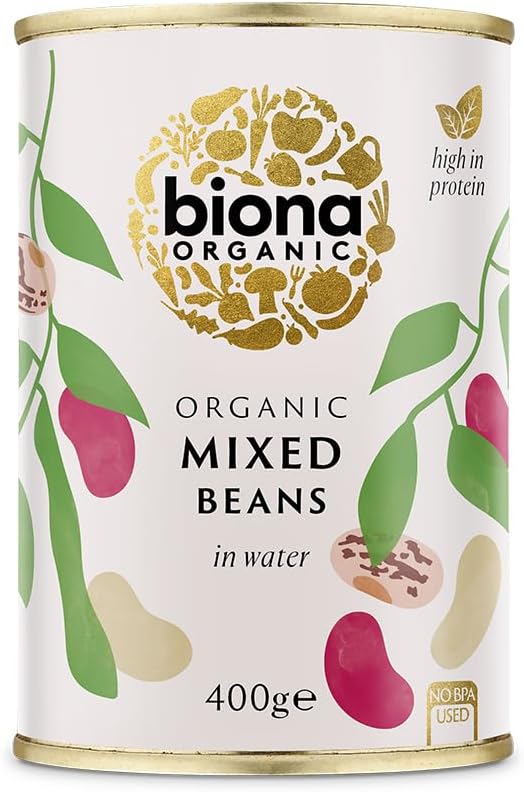 Organic Mixed Beans in Water , 400g, Pack of 1