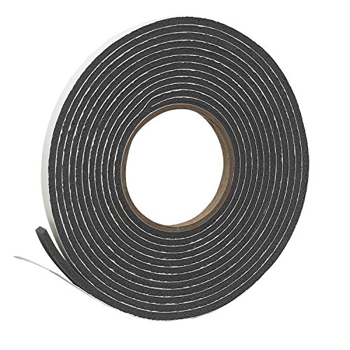 Frost King Vinyl Foam Tape - Closed Cell - Moderate Compression, 3/8" W, 3/16" Thick, 17' L, Grey, 2 Pack