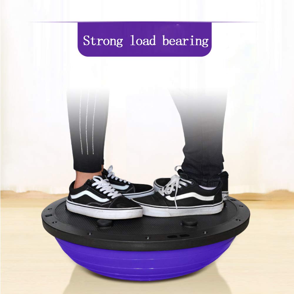 Balanceball Halb，Balance Trainer Ball Für Die Übung Elite Yoga Half Ball Balance Trainingsgeräte Home Office Gym Workout Überlegene Balance Bälle （58cm）,Purple