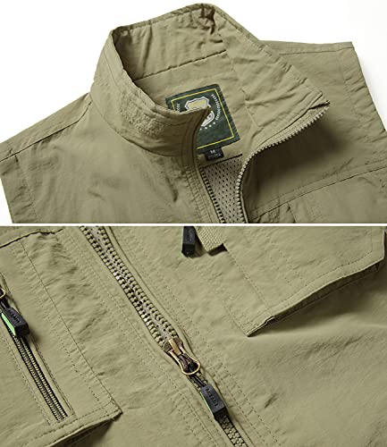Men's Casual Outdoor Lightweight Vest Quick Dry Fishing Hunting Photo Sleeveless Vest with Pockets4