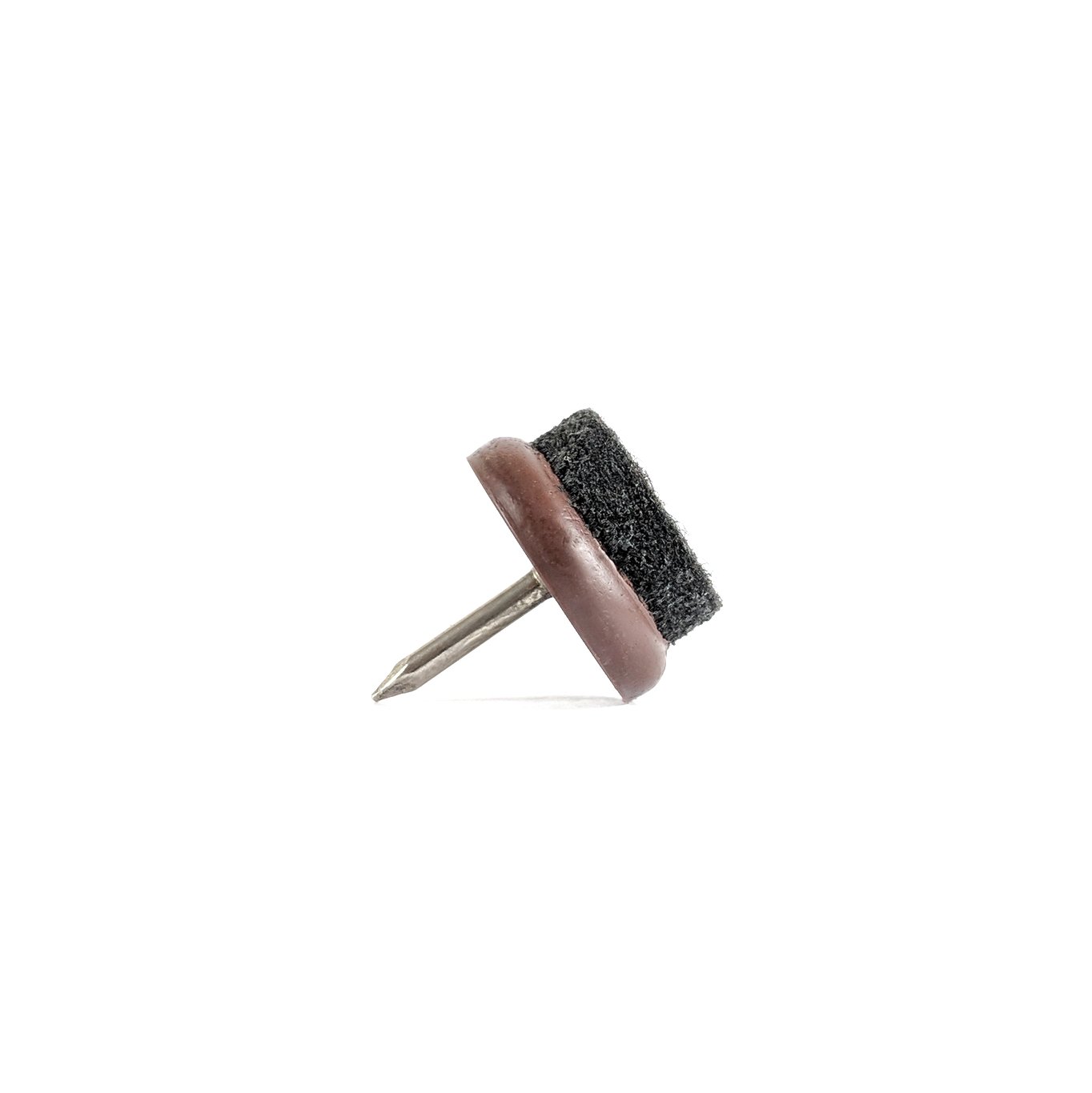 Keay Vital Parts Brown Furniture Glides. Felt Pads With Nail, Quality Floor Protectors - Made In Germany (, 21Mm Diameter, Pack Of 24)