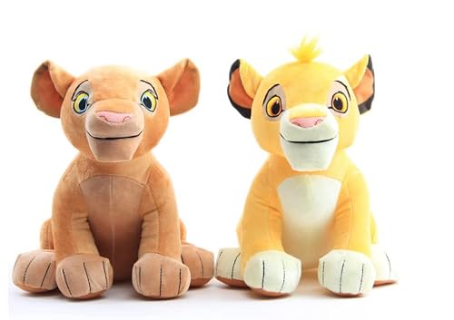 Nuciferi Lion Family King Members Plush Toys, Cute Simba Nala Stuffed Plush Figure Toys, Papa Mufasa Doll (Simba Nala & Mufasa) #TOP2