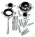 Produktbild 10x Rohrschelle 48-53 mm 1 1/2" Zoll incl.Stockschraube M8x100 und Dübel ER-BI®