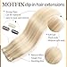 Clip in Hair Extensions Real Human Hair, 18 inch 100g/3.6oz, Balayage Invisible Remy Human hair Clip in Extensions for Women Seamless Straight 8Pcs Double Weft Dark Blonde Highlighted Bleach Blonde