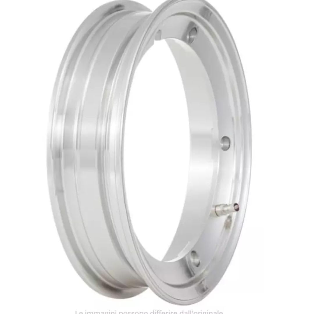 KIT 2 CERCHI TUBELESS SIP ALLUMINIO LUCIDO 2.10-10" ADATTO PER VESPA 50 125 ET3 PK PX PE