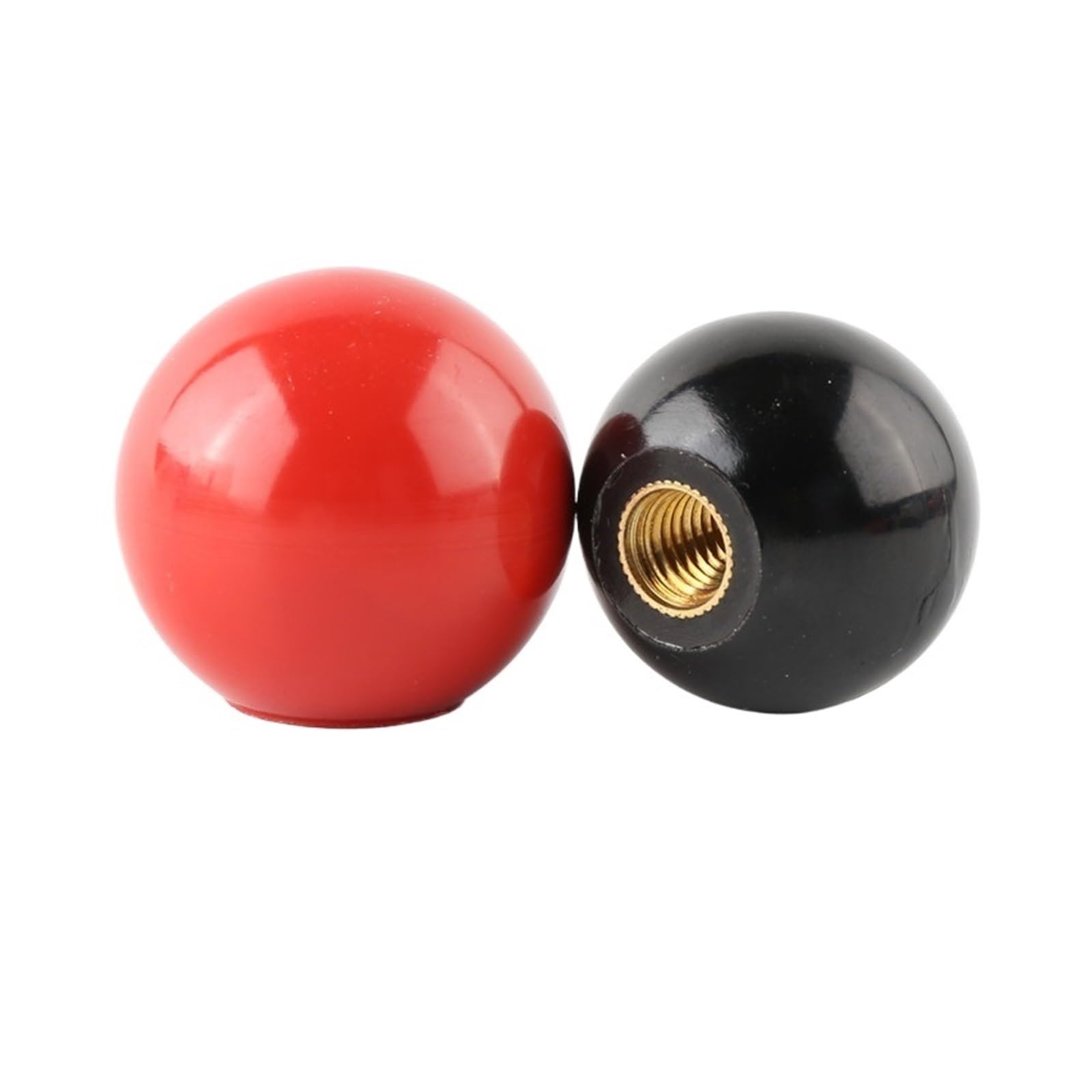 2 pièces en plastique noir ou rouge M4 M5 M6 M8 M10 M12 M14 M16, bouton d'écrous de serrage à tête sphérique en forme de boule (Color : 2PCS Black, Size : M14x40)