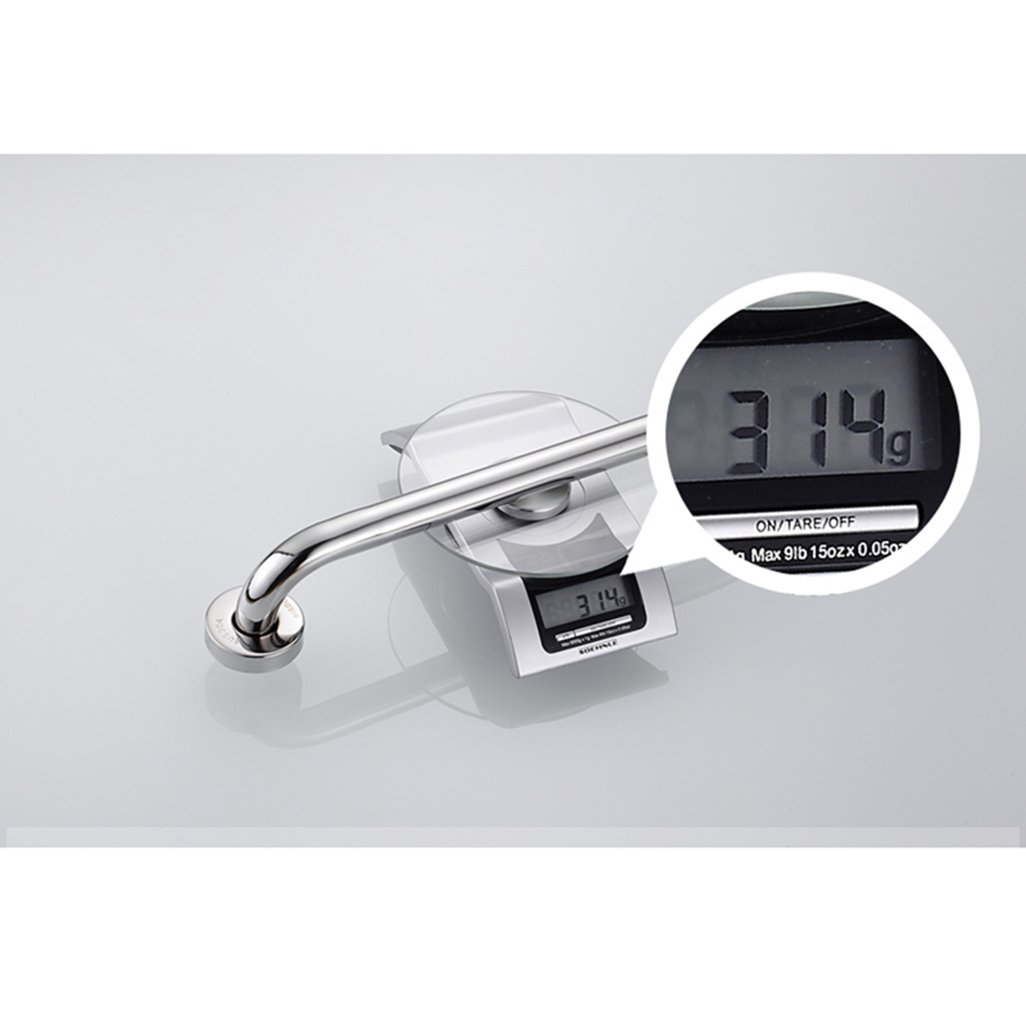 Barra di Sostegno in Acciaio Inox 304, Montaggio a Parete, Finitura Lucida, Antiscivolo, Supporto di Sicurezza per Anziani/disabili, Maniglia di Supporto per WC/Doccia, Bagno (3 Mi