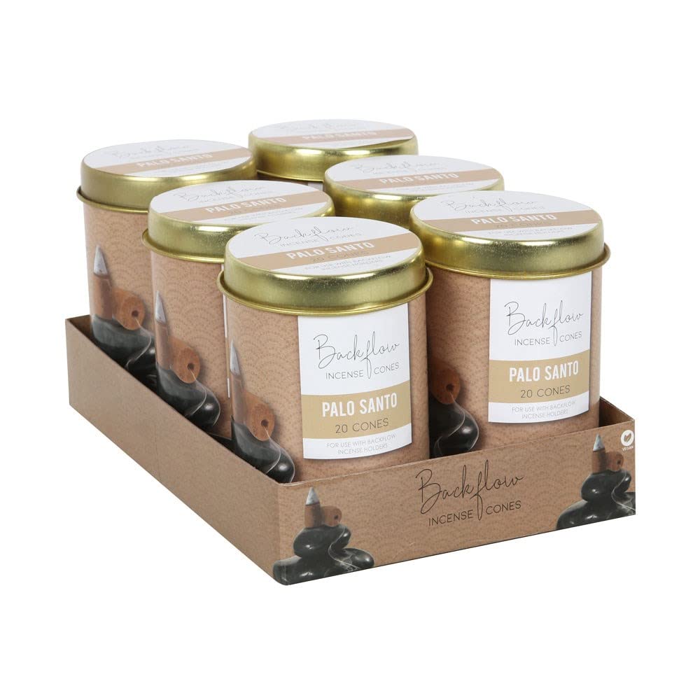 Blue Pirate 6 Tins Of Elements Palo Santo Jumbo Backflow Cones