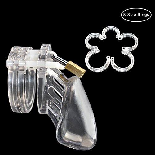 Raycity Male Chastity Cage Device 13 (Clear, Short)