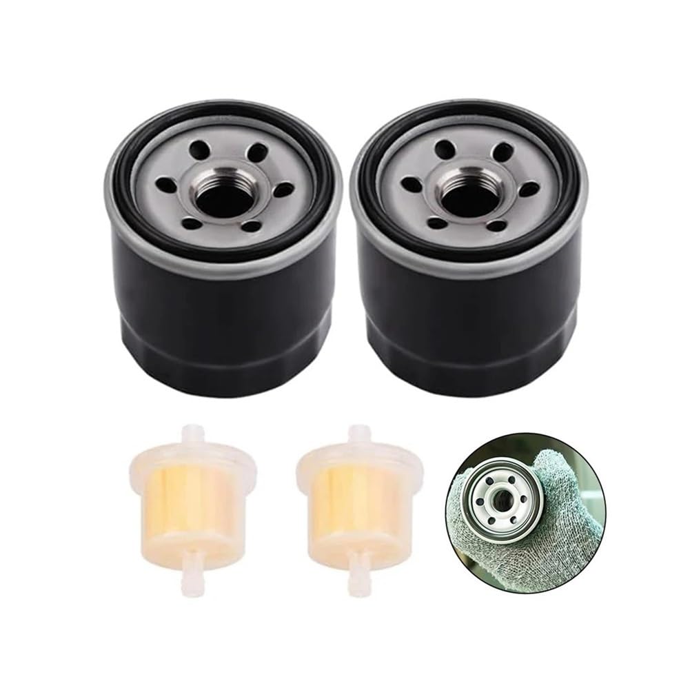 2 filtros de Aceite 136-7848 compatibles con Accesorios for cortacésped con Motor V-Twin 120-4276 y 127-9222.