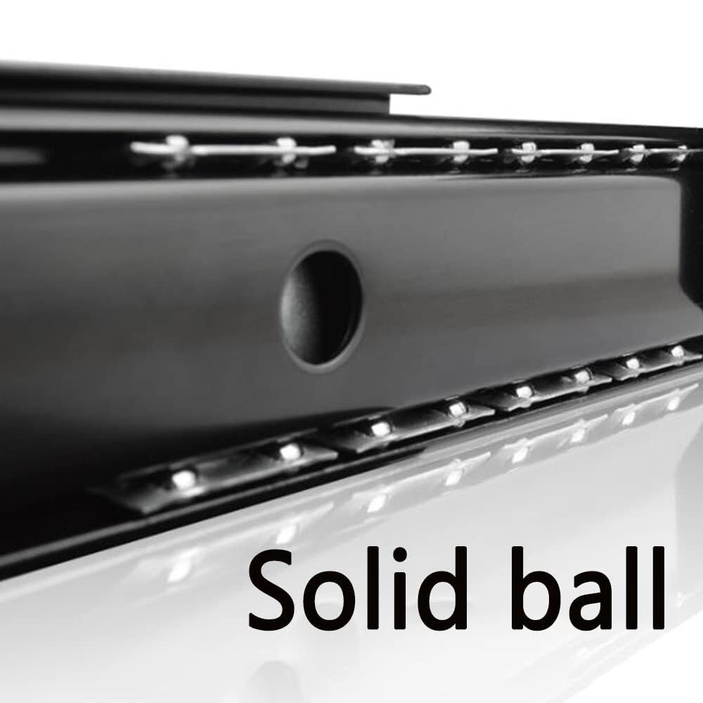 Grand plateau de clavier sous le bureau, support coulissant, plateforme coulissante de 55,9 cm, tiroir réglable pour ordinateur, noir – Maximisez le confort et l'espace.
