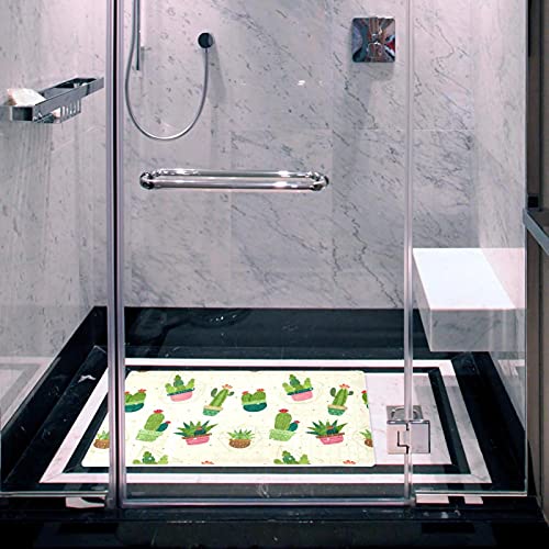 Tapis de bain antidérapant lavable avec ventouses pour douche et bain - 7
