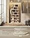 VASAGLE 7-Tier Shoe Rack, Rotating Shoe Rack Tower, Shoe Closet Organizer, Shoe Shelf, 28-35 Pairs, 23.6 x 23.6 x 47.2 Inches, for Entryway, Living Room, Closet, Cream White ULBS041W01