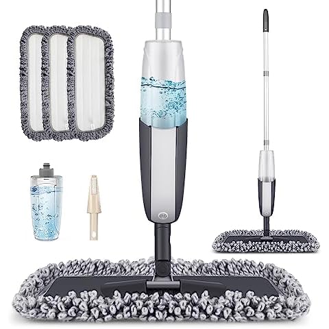 MANGOTIME Microfibre Spray Mop with Accessories Cover