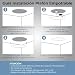 Pack 5x Panel Downlight LED Redondo Plano, 18w. Color Blanco Frio (6500K)....
