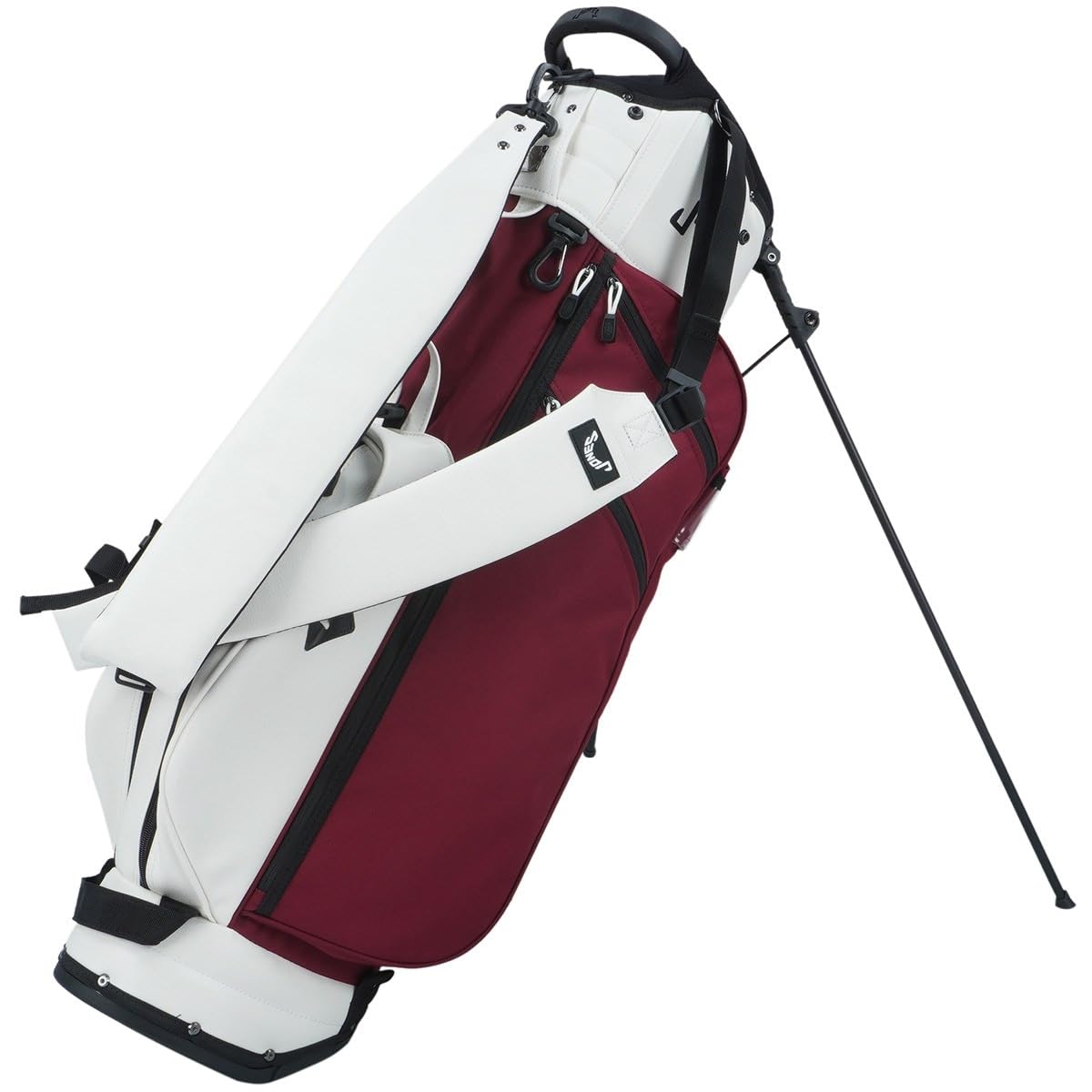 JONES スタンド式キャディバッグ マルーン 2.57kg