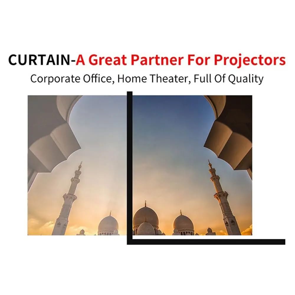 Ekran projektora, Łatwy montaż prostych zasłon projekcyjnych, ekran anty-światło(150 inch)