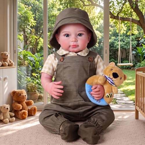 Muñeco bebé realista BABESIDE 20 pulgadas suave y posable miniatura 1