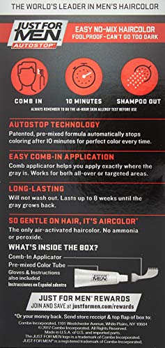 Just For Men Color de Cabello Tono Marrón Oscuro Pack 3 miniatura 2