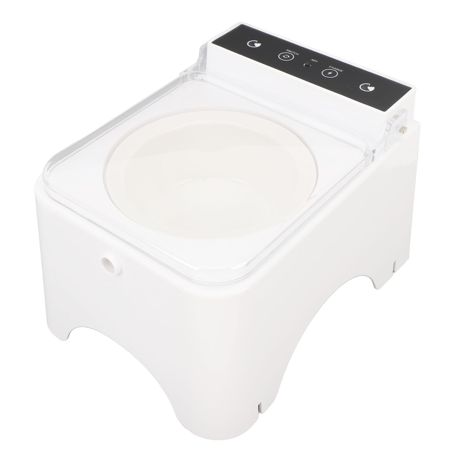 Fabater Alimentatore Automatico per Gatti, Rilevamento Intelligente Previene l'eccesso di Cibo Ciotola per Cibo per Gatti Elevata, Set di Ciotola per e Acqua per con Coperchio Trasparente per