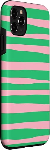 Miniatura 3 de Funda para iPhone 11 Pro Max con rayas rosas y verdes
