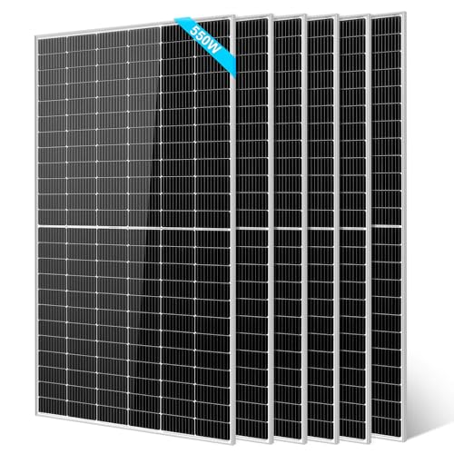 SUNGOLDPOWER UL61730 6PCS 550W Solar Panels Monocrystalline,Waterproof IP68,High Efficiency...