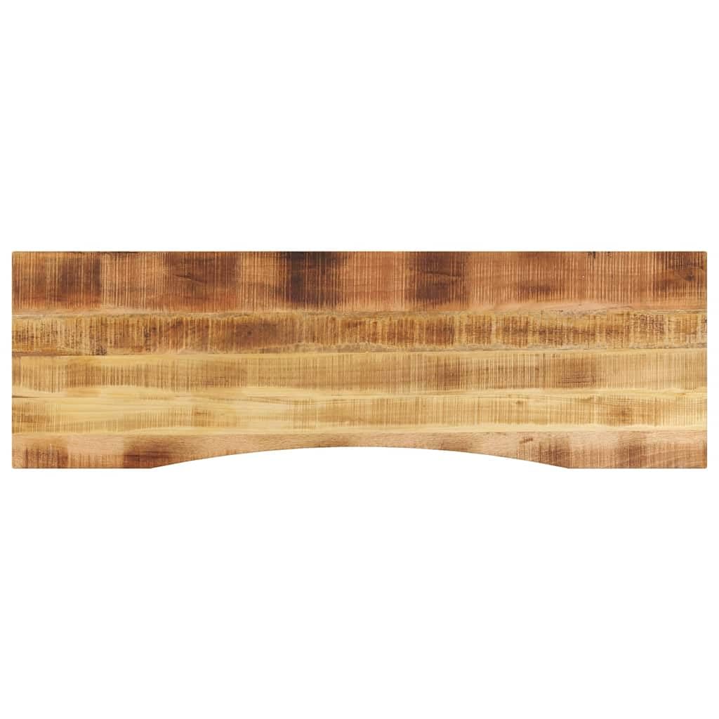 Tischplatte 160x50x2,5 cm Massiv Mangoholz Arbeitsplatte für Büro Schreibtisch Küchentisch Esstisch Modernes rustikales Design für Wohnzimmer Küche Home Office Balkon