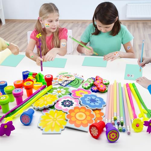 Papeterie à fleurs lot de 134 pièces pour remplacer les fournitures ternes - 5