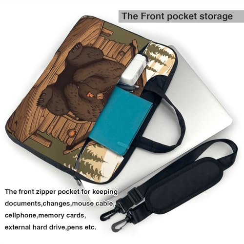 Bolsa de hombro tipo mensajero para laptop unisex miniatura 6