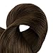 Full Shine Clip Hair Extensions 8 Pcs 18 Inch 100 Gram Seamless Hair Extensions Clip On Hair Straight Clip In Extensions Medium Brown Color 4 Skin Weft Clip In Hair Extensions for White Women