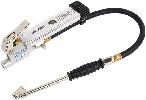 Draper Air line Tyre Inflator with Pressure Gauge | Twin
