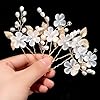 5 Pièces Peigne Cheveux Mariage Pince Fleur Cheveux Perle Or Fleur Barrette Accessoires Cheveux Mariage Fleur Accessoire Cheveux Mariage Fille Femme #2