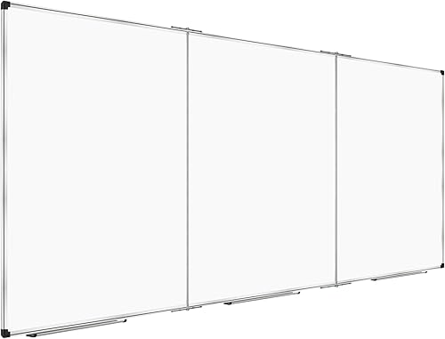 Miniatura 7 de XBoard Pizarra blanca magnética extragrande de 96 x 48 pulgadas, 8 x 4 pies, pizarra blanca plegable gigante de borrado en seco para pared con