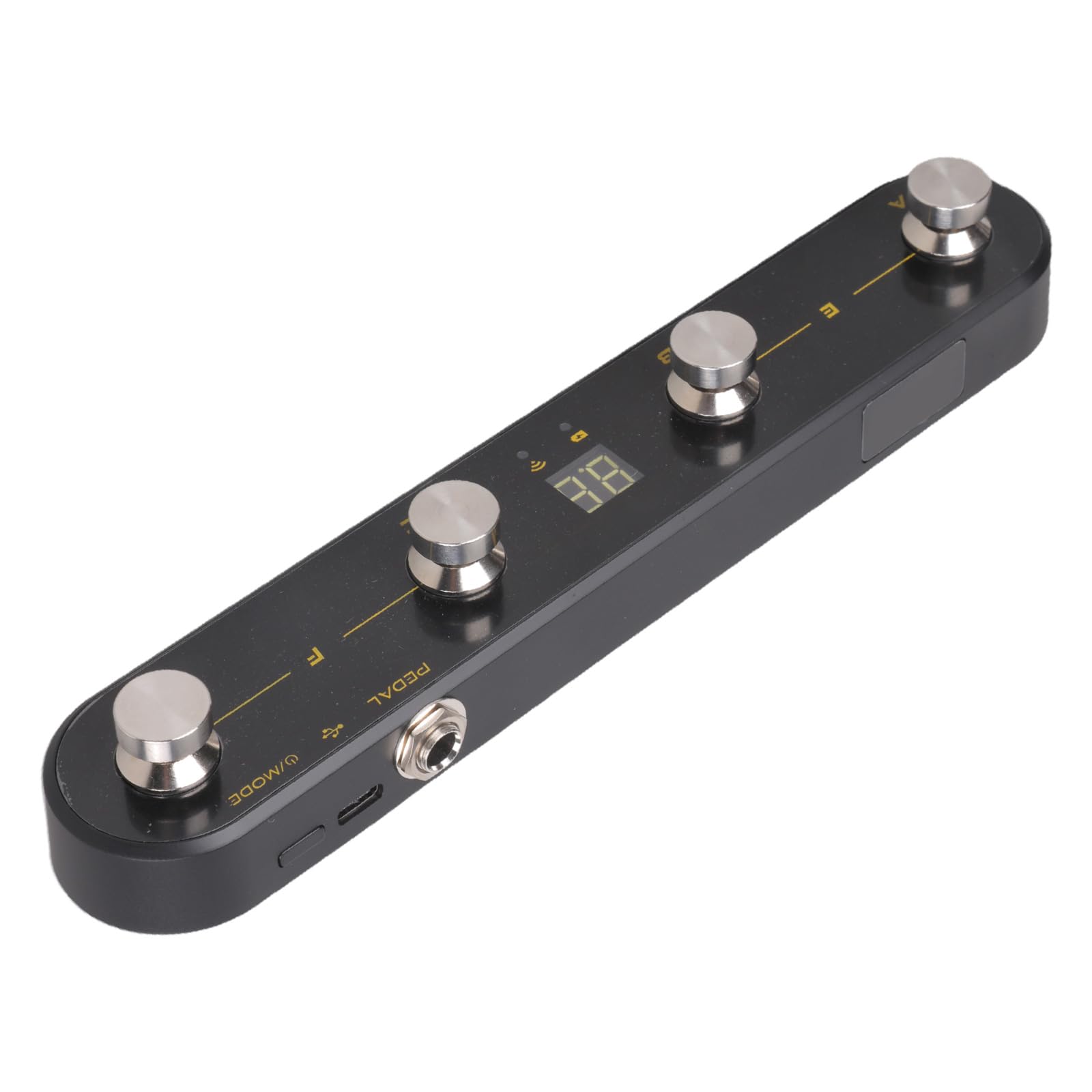 Tsophreniq Receiver Equipped Controller Pedal Operations Presets Seamless DAWs Integration ABS Texture for Music Foot Pedal Controller with Receiver Programmable ABS Design for DAWs Live