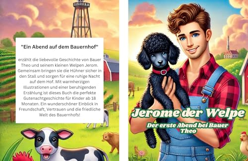 Jerome der Welpe; Kurzgeschichte: 'Ein Abend auf dem Bauernhof: Die liebevolle Geschichte vom kleinen Welpen Jerome und dem Einschließen der Hühner für eine sichere und ruhige Nacht' Kurzgeschichte
