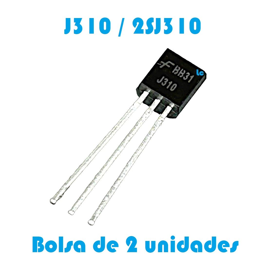 Transistor J310 / 2SJ310 - Tipo JFET - Incapsulato TO-92 - Borsa da 2 pezzi